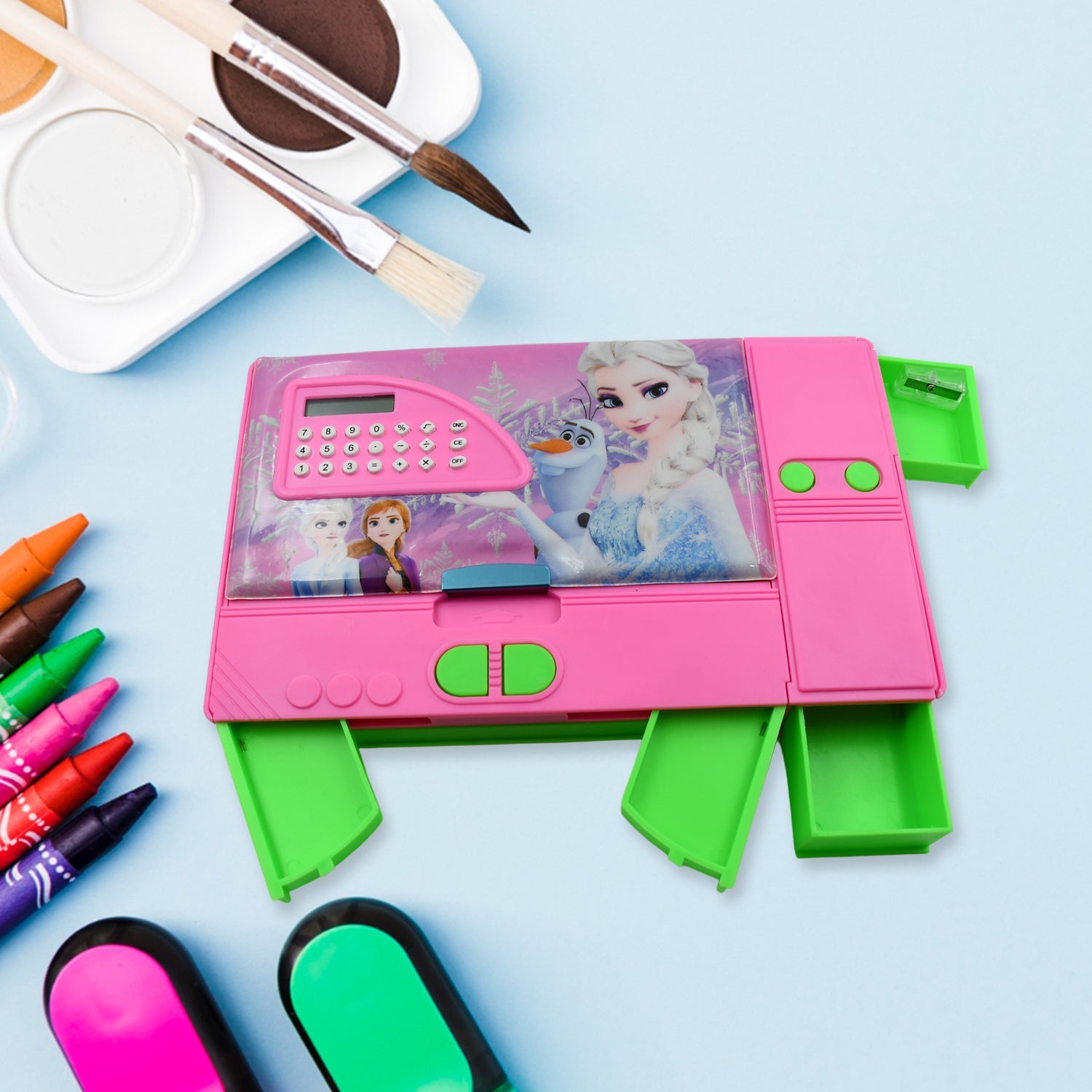 4569 Multi Purpose Gadget Jumbo Pencil Box Compass With Calculator Jumbo 2 Side Slot Geometry Box Compass Use School , Traveling & Studio 4569 Multi Purpose Gadget Jumbo Pencil Box Compass With Calculator Jumbo 2 Side Slot Geometry Box Compass Use School , Traveling & Studio